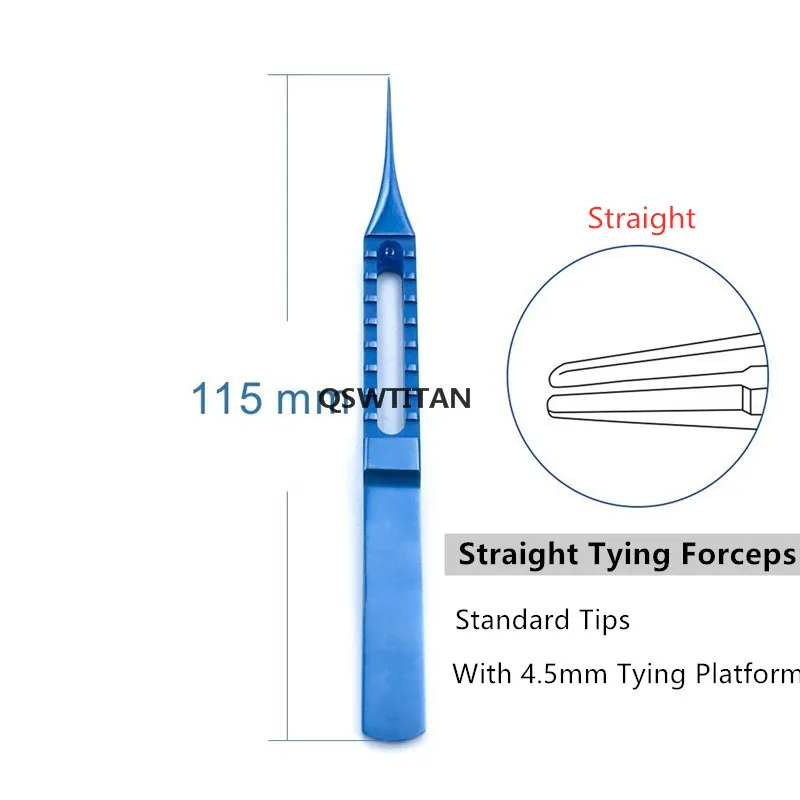 แหนบจับติดตา 115 มม./85 มม./110 มม. แท่นผูกไหม แหนบผูกไหม ด้ามแบน แหนบทันตกรรม เครื่องมือจับติดตา
