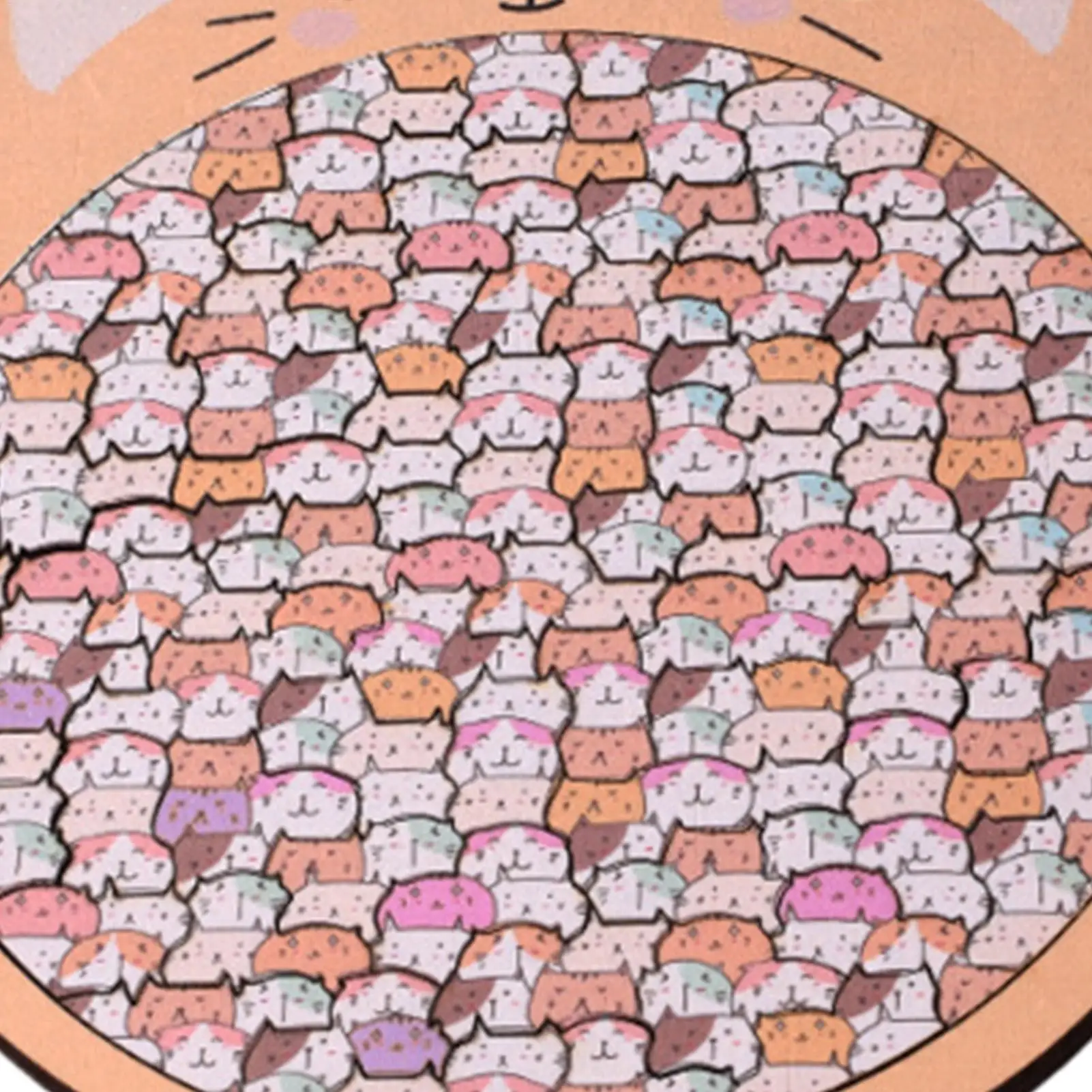 Rompecabezas de madera con forma de gato/perro, rompecabezas de animales divertidos para niños, rompecabezas Irregular único para chico, rompecabezas educativo