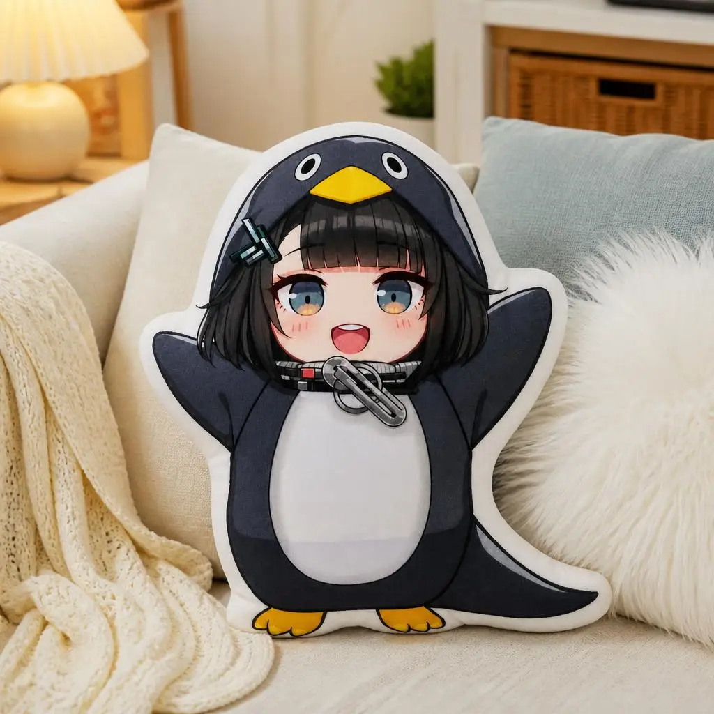 Administrator Gugugaga Little Penguin Plush Pillow Cushion Irregular Stuffed Throw Pillow Home Decor Gift Sofa Bed
