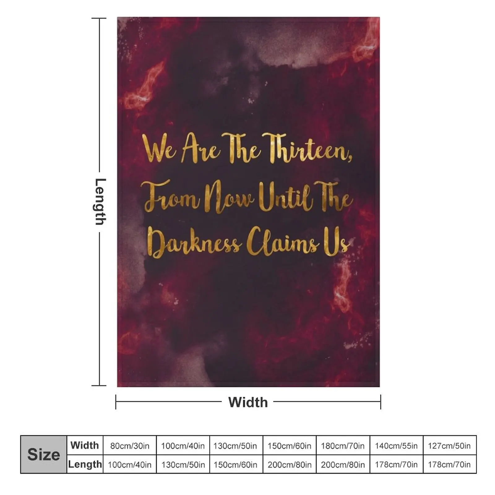 Until The Darkness Claims Us Throw Blanket Sofa Quilt Tourist Blankets