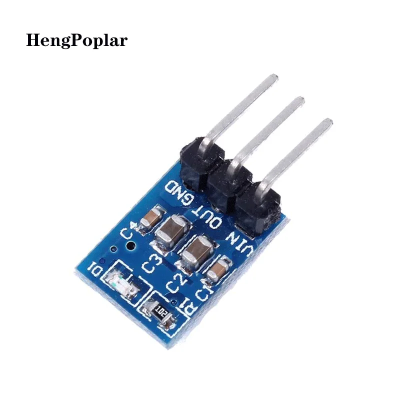 Módulo de alimentação ams1117 3.3v, 3 pés, módulo de alimentação, ldo, 800ma, step-down, diy, 30pcs