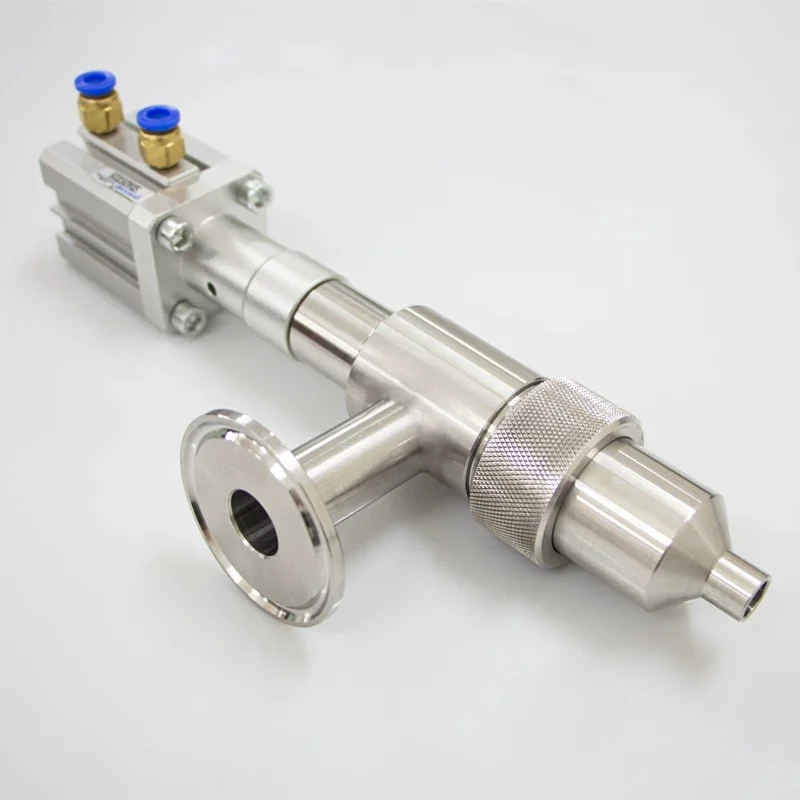 304 Stainless Steel Drip-Proof Filling Head Chuck Straight-Tip Pneumatic Filling Machine Accessories