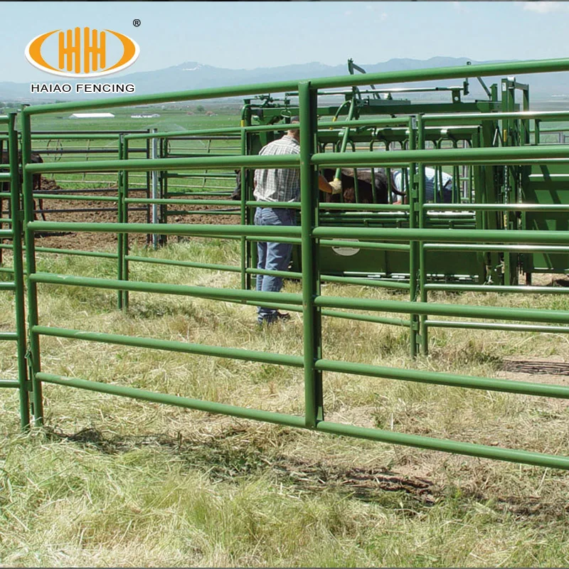custom.2021 Hot Selling USA 12 ft Heavy Duty Livestock Cattle Corral Fence and Horse Round Pen Panels