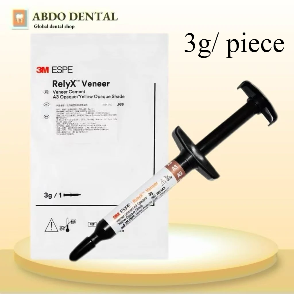 

Dental 3g/branch oral materials 3M matrix veneer cement light-cured transparent and ivory cement aesthetic resin.