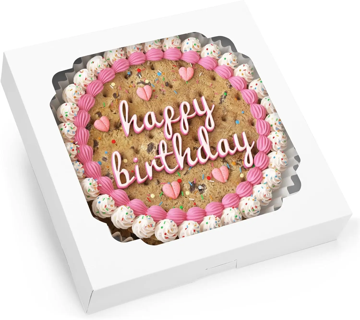 

45 шт. коробок для пирогов 12x12x2,5 дюймов, белые кондитерские коробки с окном для печенья, тортов, десертов, пирогов, пиццы