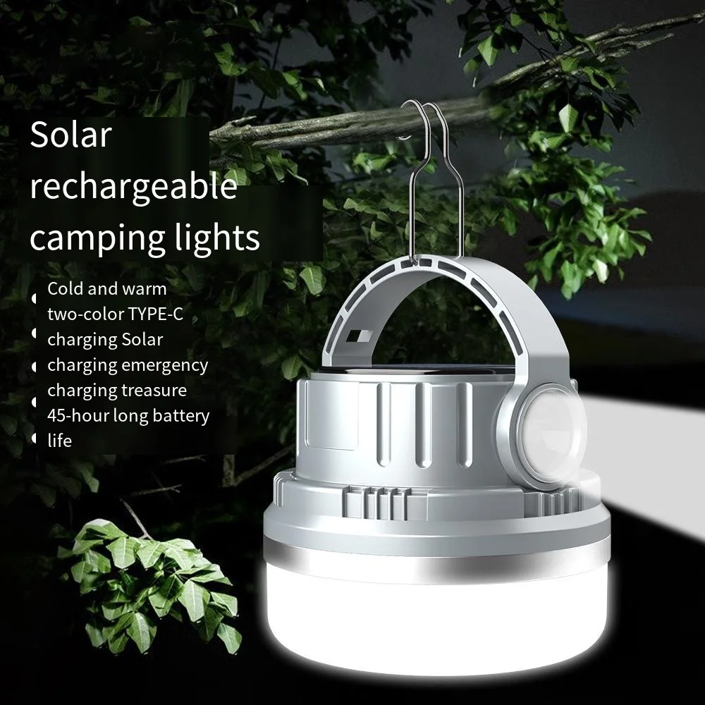 

6000mAh Rechargeable Camping Lantern Portable Outdoor Camp Light Magnet Emergency Light Hanging Tent Bulb Powerful Work Lamp