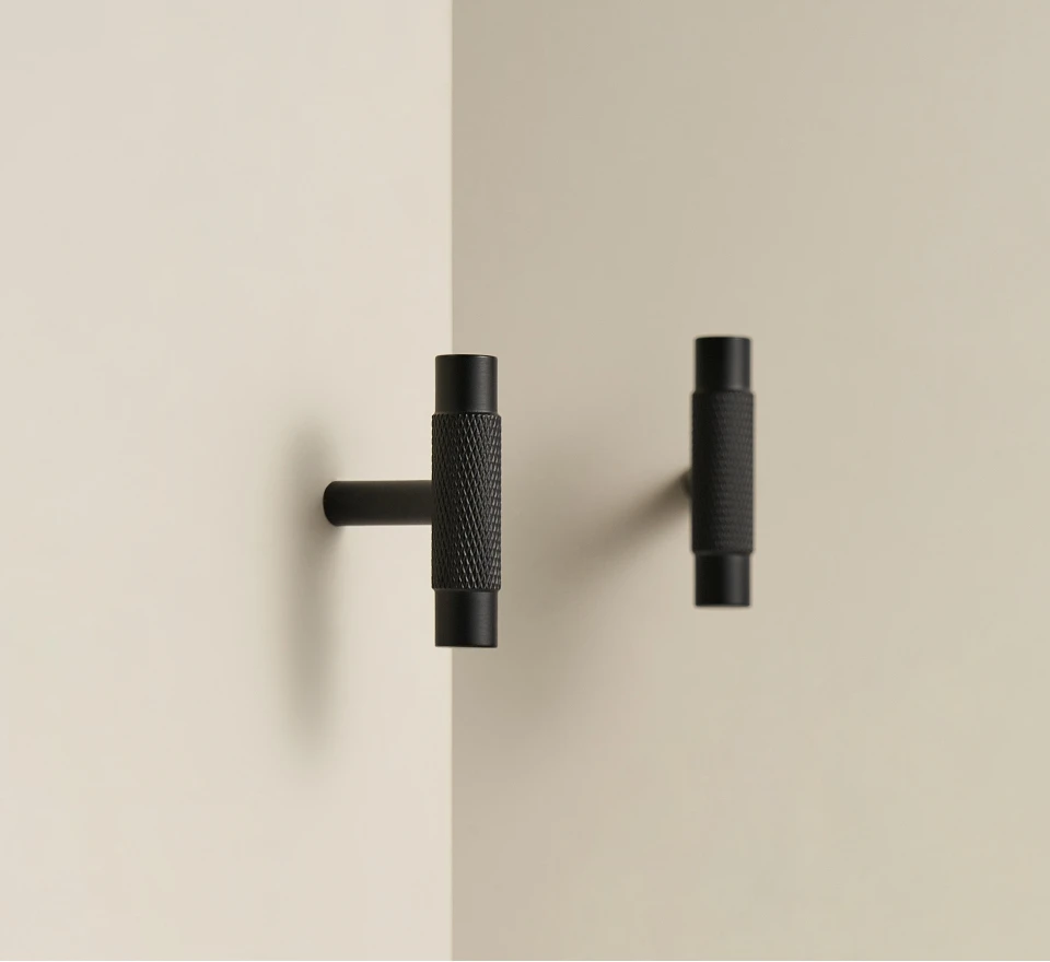 Nurlin Solid Brass Nickel Brushed Silver Knurled Classic Luxury kitchen Knobs Furniture Door Handle Available In Multiple Sizes