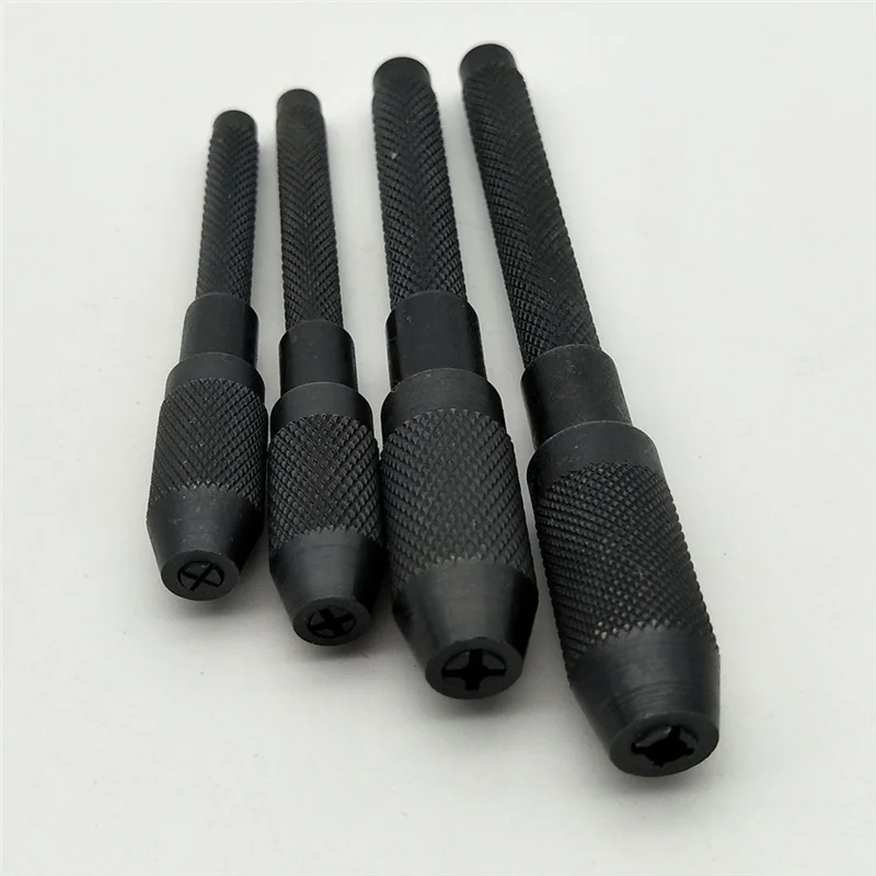4 Pcs Pin Vise Set Hand Held Hollow Handle 4 Piece Vice Chuck Sizes-[A04I]