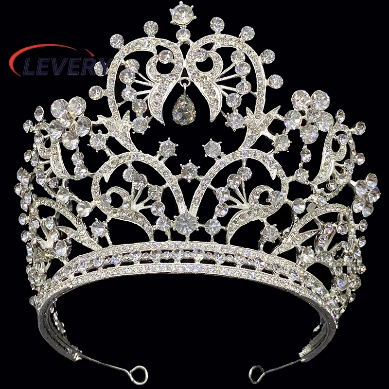 

Levery Crystal Tiaras and Crowns for Women Rhinestone Headpiece Birthday Princess Crown