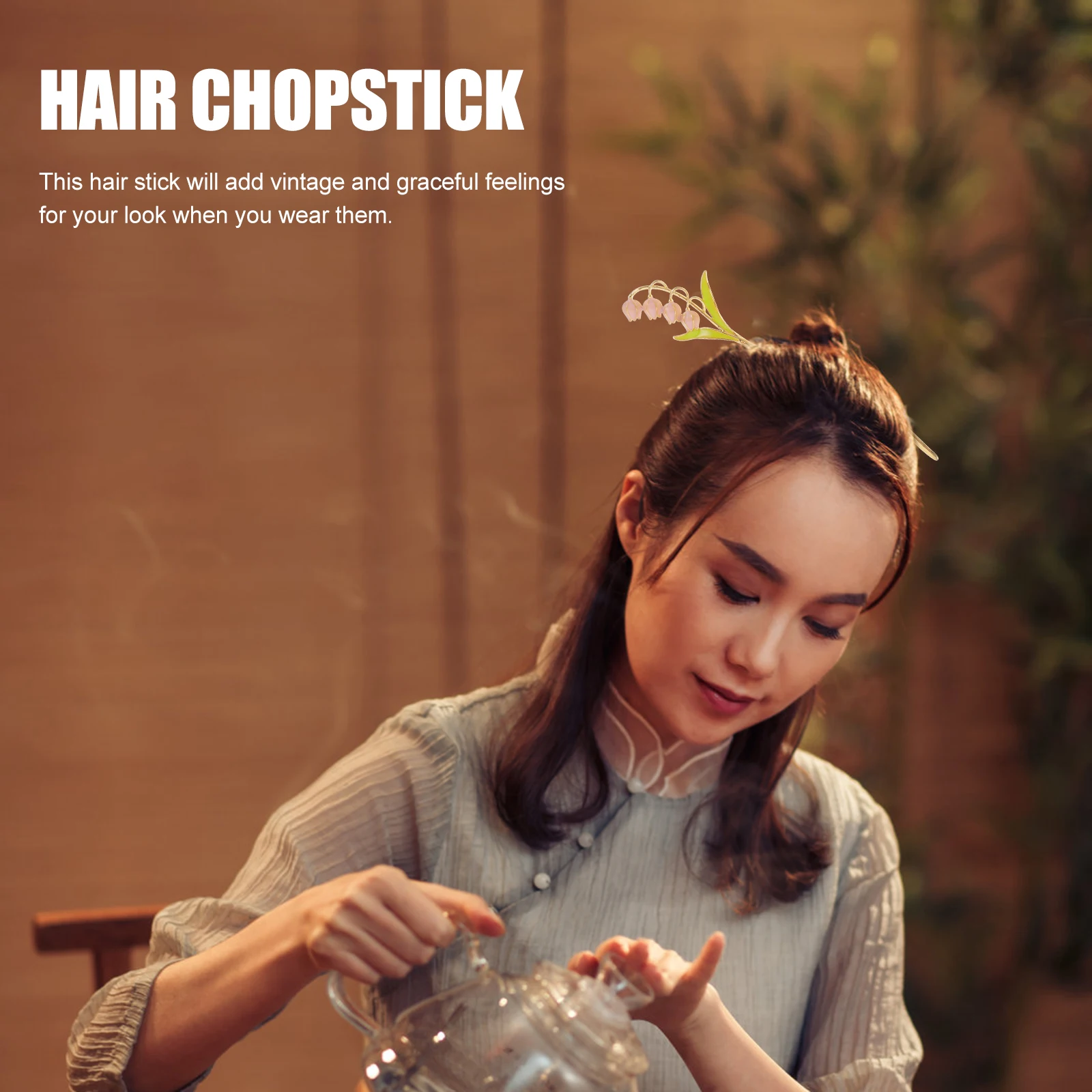 

2Pcs Chinese Style Hair Sticks for Girls Durable Practical Exquisite Details Design Perfect for Bun Hair Chopstick