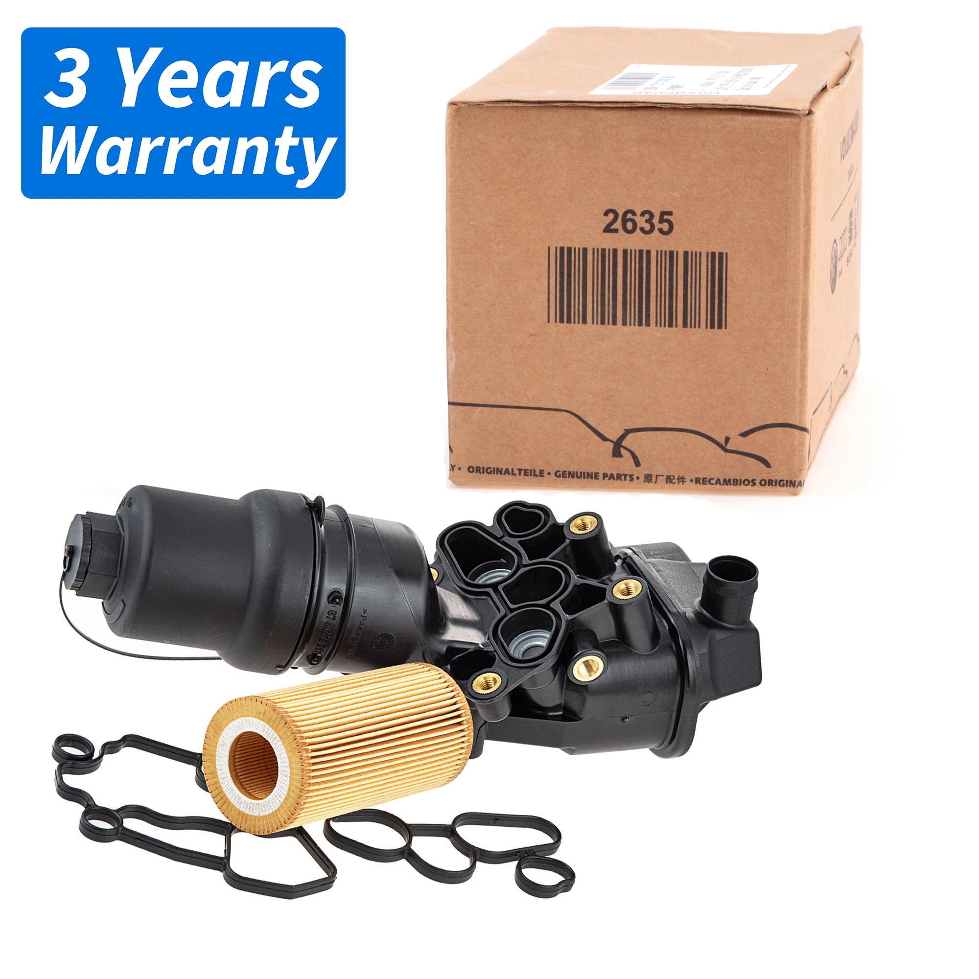 Obudowa filtra oleju silnikowego OEM 06F 115397 E,06F 115397 F,06F 115397 H,06F 115397 J Do VW Eos, Golf V, Passat B6, Jetta III, Polo V, Scirocco