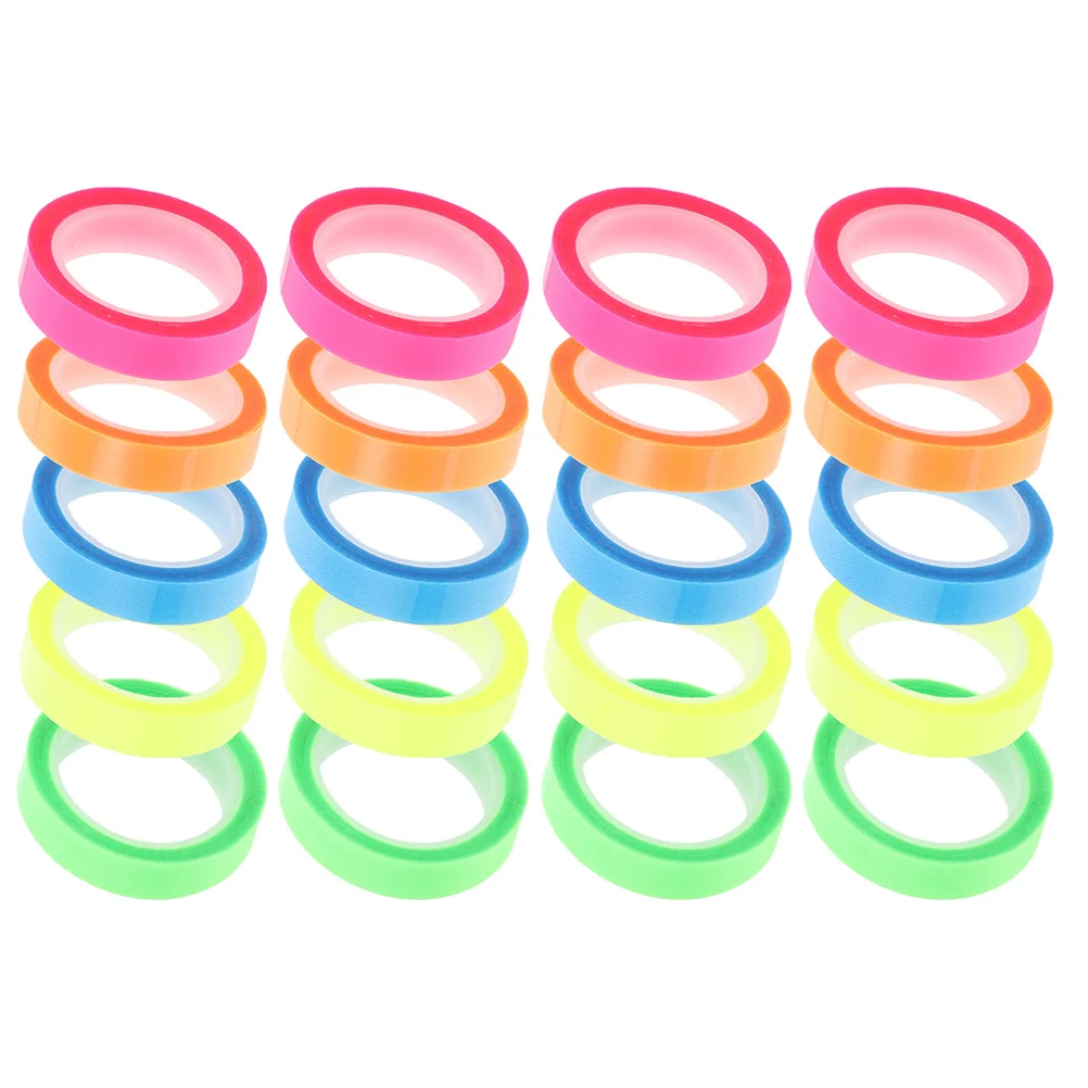 

20 Rolls Waterproof Index Sticker Book Tape Tabs for Books Labels Soft Highlighter Transparent The Pet Notes