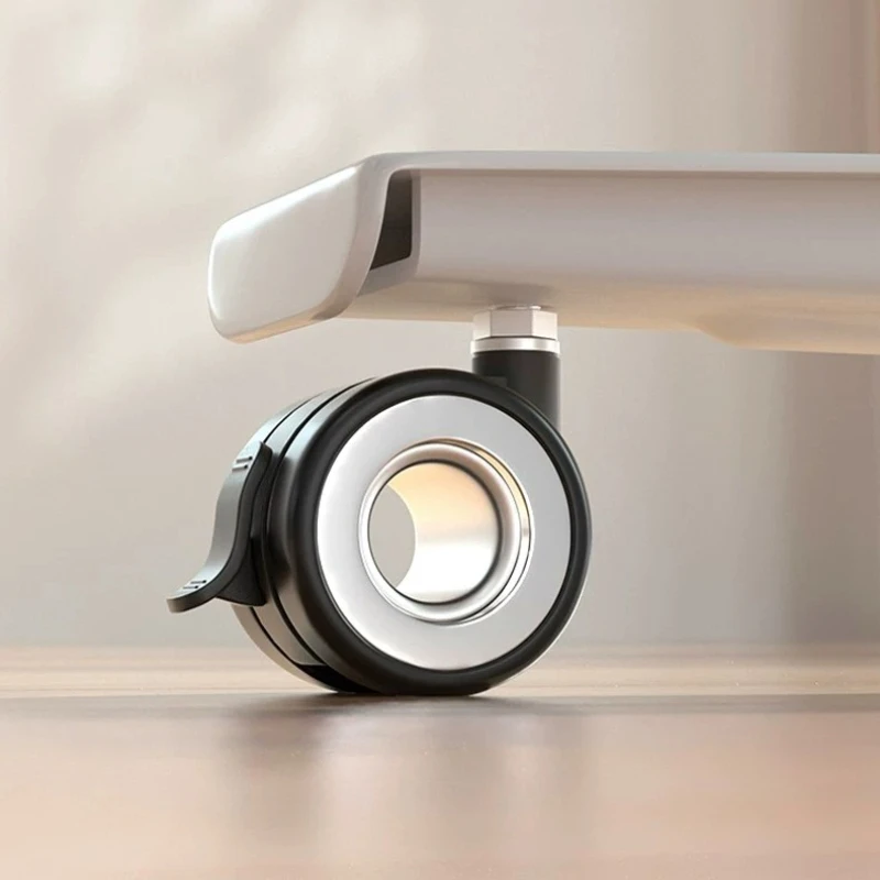 Locking Caster Wheel Set,Quiet Roller for Height Adjustable Desk,Computer Chair Glide,Alloy Bearing Office Furniture Replacement