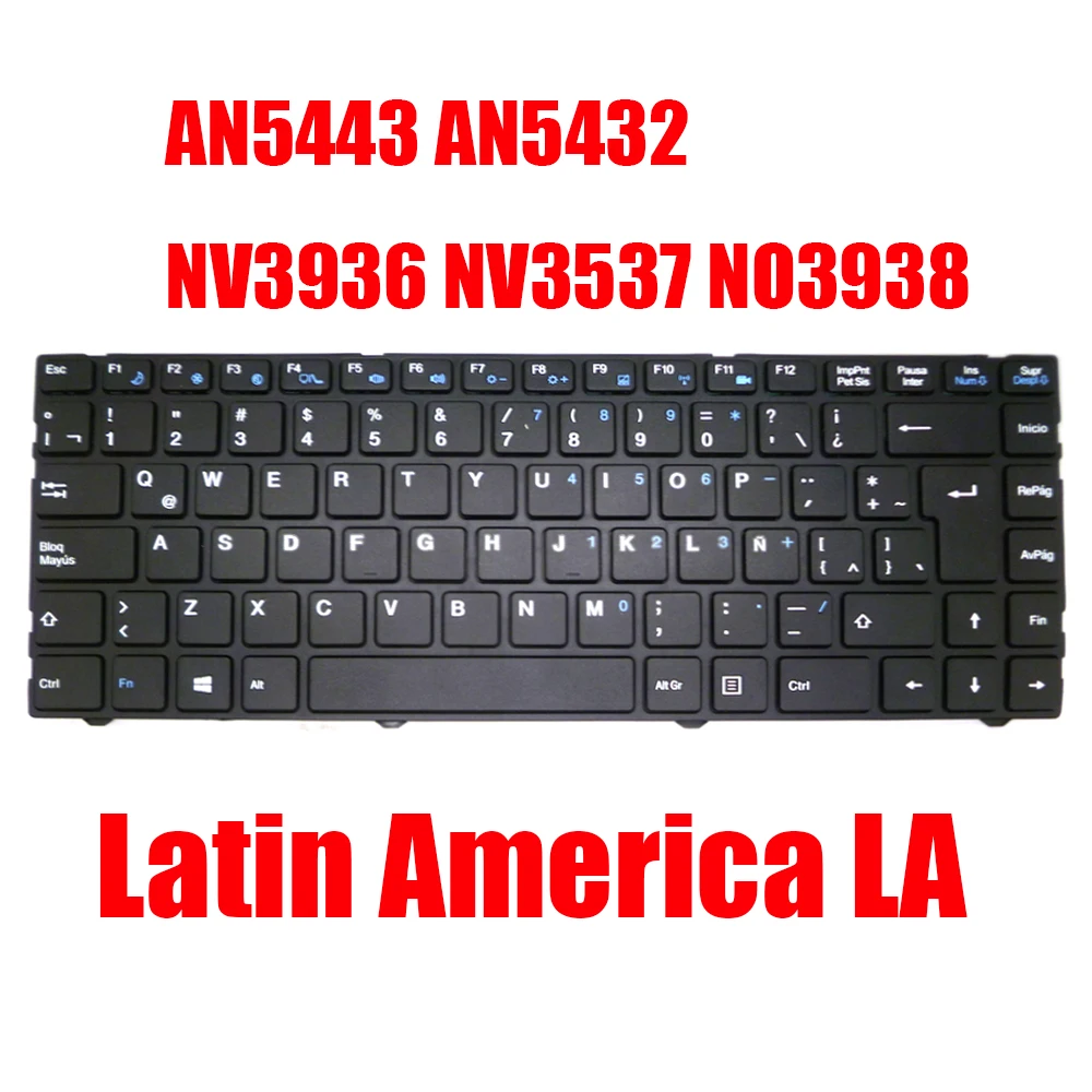 

Replacement Laptop Keyboard For Advance AN5443 AN5432 NV3936 NV3537 NO3938 Latin America LA Black New