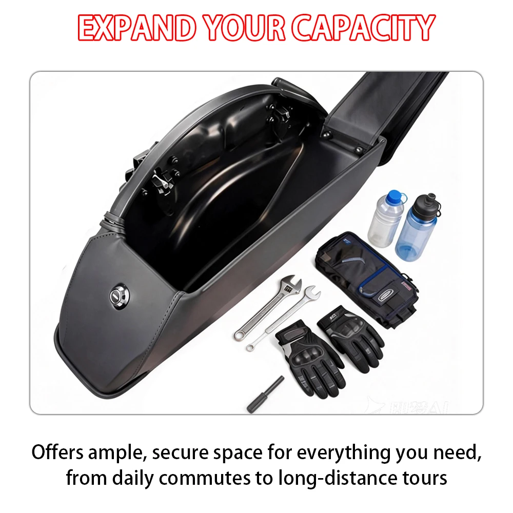 Motorcycle Quick Detachable Semi Rigid Saddlebags Side Luggage Box Fit For Indian Scout Sixty ABS 100th Anniversary 2015 - 2024