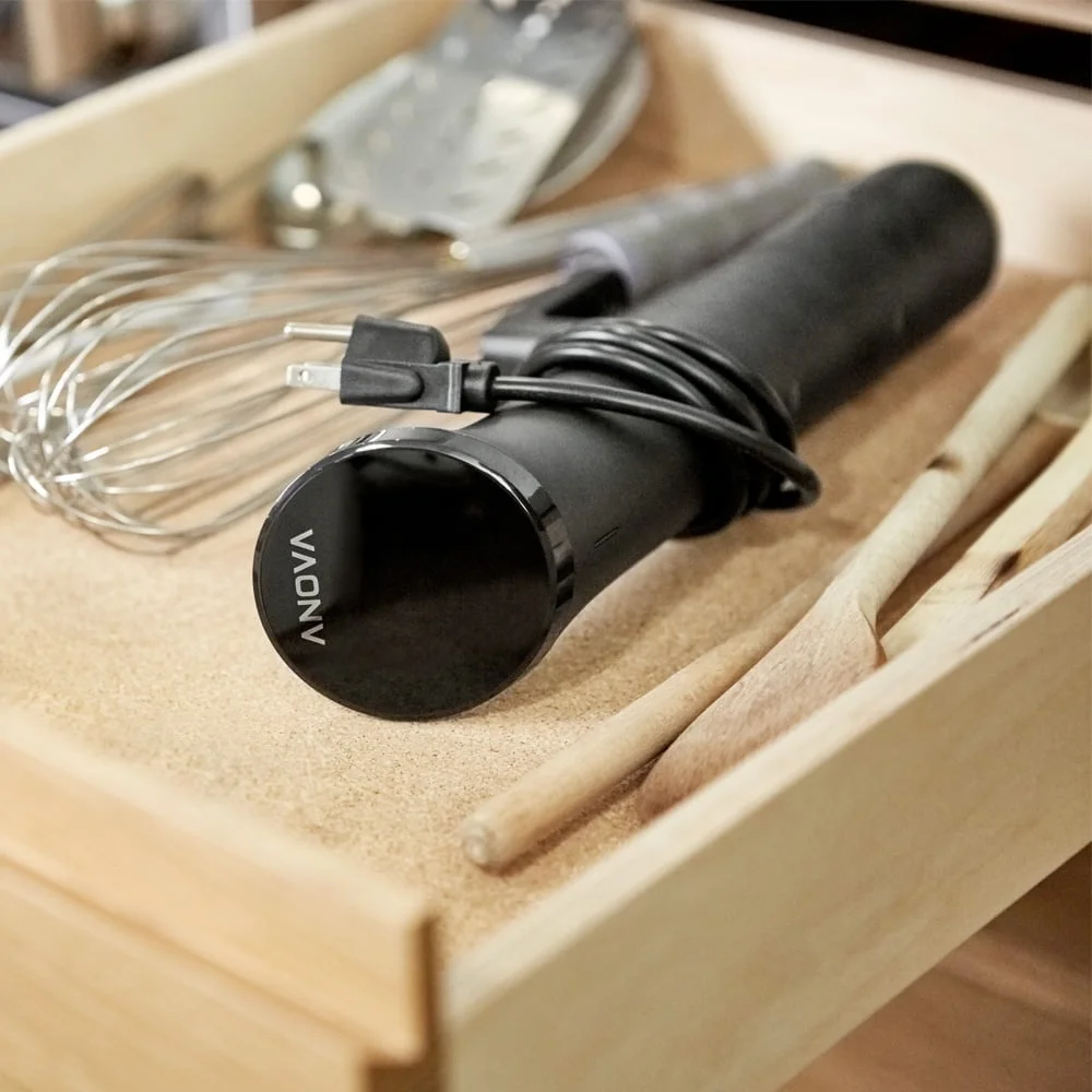 Sous Vide Präzisionskocher Bluetooth 750 W Smart Control Kochbenachrichtigungen 1000 Rezepte Kompaktes Design Einfache Bedienung