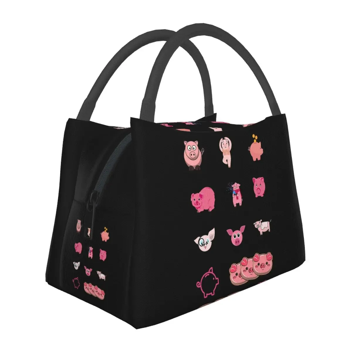 

Национальная наклейка на день свиньи, сумки для обеда, коробка для бенто, водонепроницаемая сумка-тоут для пикника, термосумка-холодильник для женщин, детей, школы