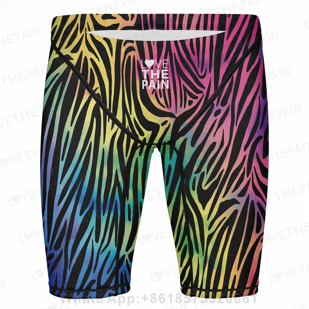 New Endurance Athletic Surf Diving Jammer Swimwear Mens Swimming Trunks Professional Swim Surf Trunks Summer Beach Tights Shorts