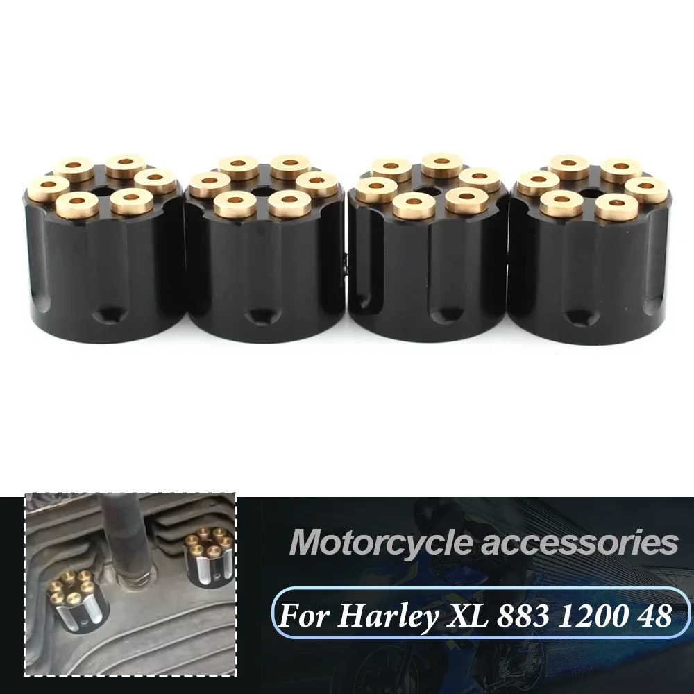 

Motorcycle Spark Plug Head Bolt Cap Cover Caps Screw Trim For Harley Twin 1340 Cam Sportster XL 883 1200 48