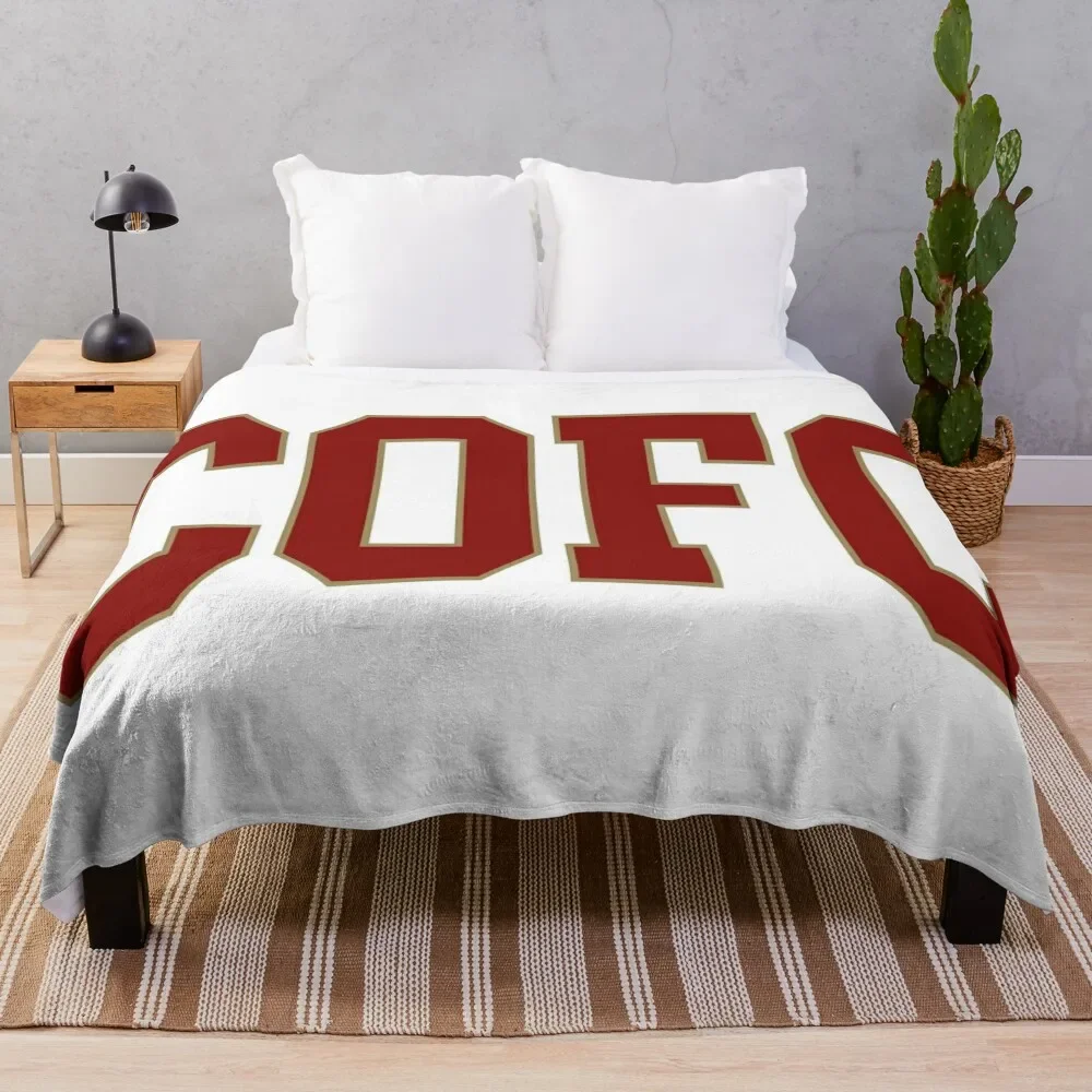 

college of charleston - varsity font Throw Blanket Winter beds Warm Blankets