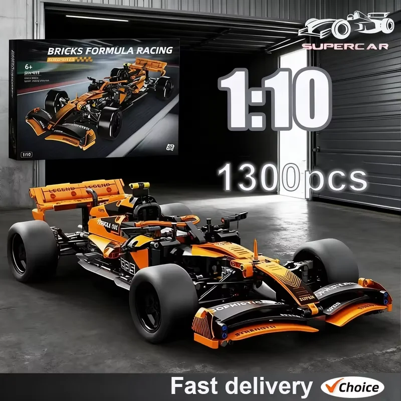 

2025 NEW Racing Car Building Blocks Kids Race Car Kit DIY Assembly Toy City Speed Race Car Gift for Adult Boy Toy Girls 1420 PCS