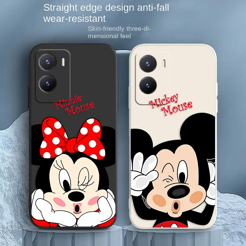 M-Minnie M-Mickey Mouse Phone Case For VIVO Z1 Y20 Y21 Y22S Y31 Y55 Y35 Y51 Y51S Y53S Y72 Y75 Y76 Y77 Y81 Y85 Y93 Y97 Case Funda