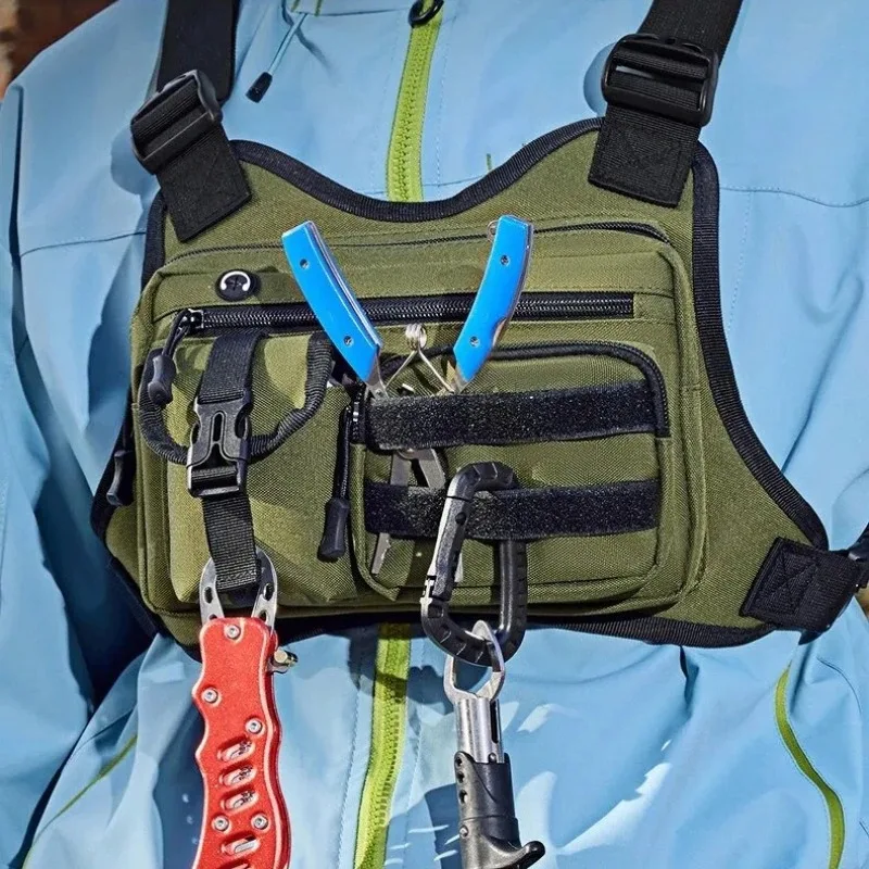 Outdoor Tactical Vest Multi-Functional Waterproof Wear-resistant Vest Backpack Men's Tactical Chest Bag for Hunting