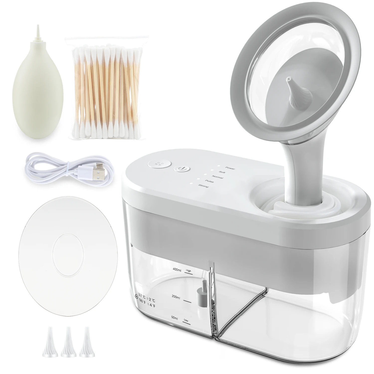

Electric Ear Water Cleaner Earwax Ear Wax Removal Irrigation System Safety Ear Washer Cleaning Ear Cleaner Kit for Adults Kids