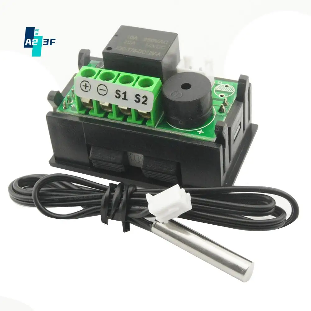 

A23F-W2809 12 В AC110-220V Зонд Линия Цифровой контроль температуры Светодиодный дисплей Термостат с прибором управления нагревом/охлаждением