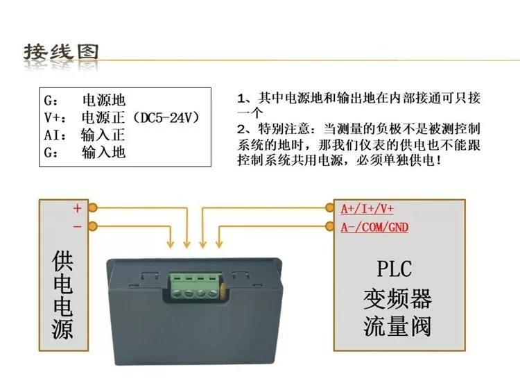 Digital display meter 0-4-20mA current positive and negative ±50mA input mA signal feedback measurement Q02H01B