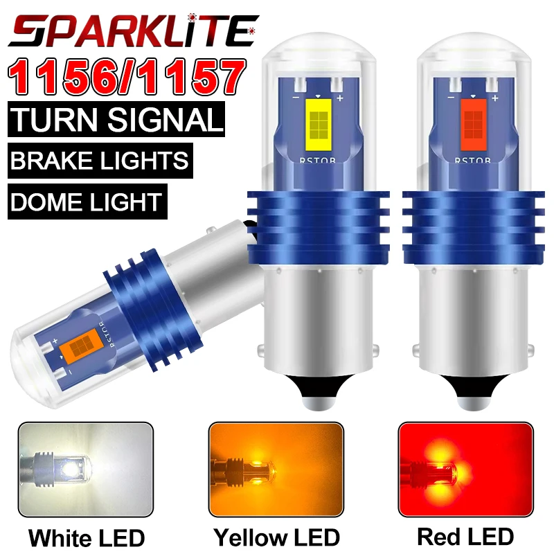 

2 шт. Автомобильные фары 1156 BA15S P21W LED BAU15S 1157 BAY15D 7440 T20 7443 T25 3157 Лампа заднего хода 5570 CSP Сигнальный стоп-сигнал Универсальный