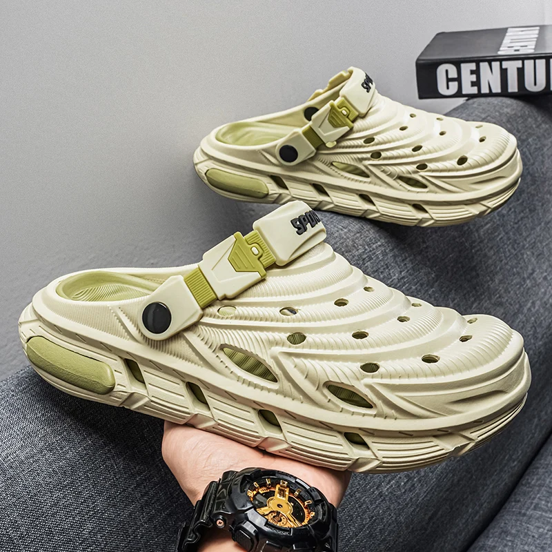 

Men's and Women's Summer Closed-Toe Beach Outdoor Thick-Soled Slippers Sports Beach Shoes Sandals