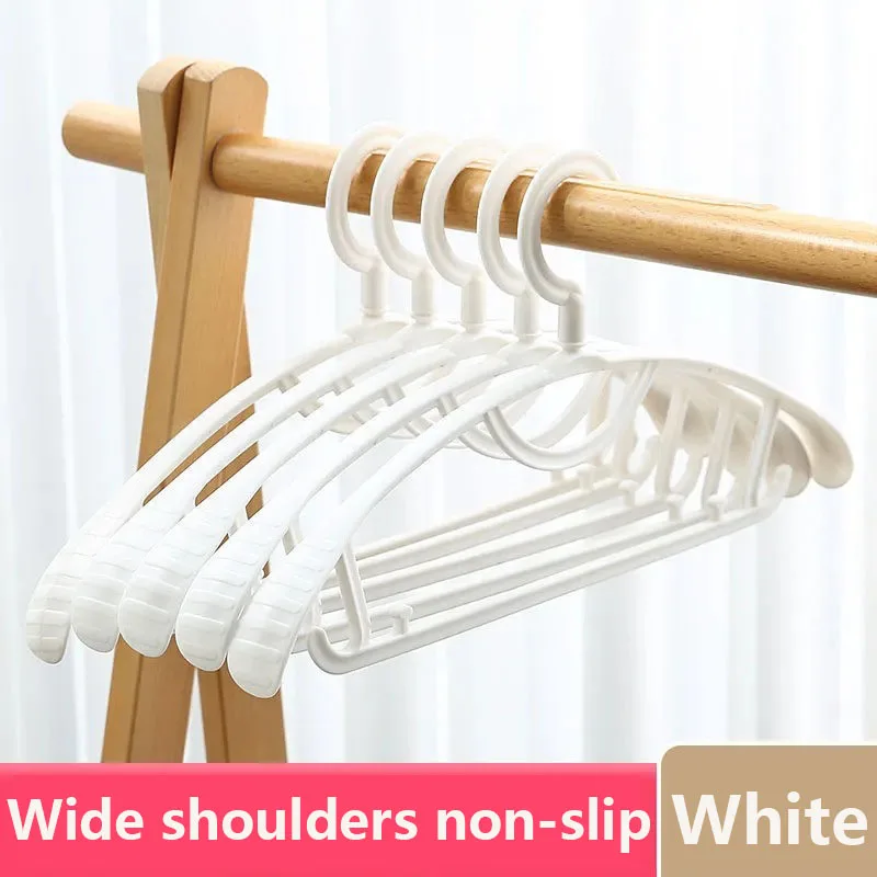 10pcs/Set Non-slip Clothes Rack Hang Clothes Wardrobe Organizer Coat Hanger Wall 360° Rotatable Suit Shirt Drying Racks