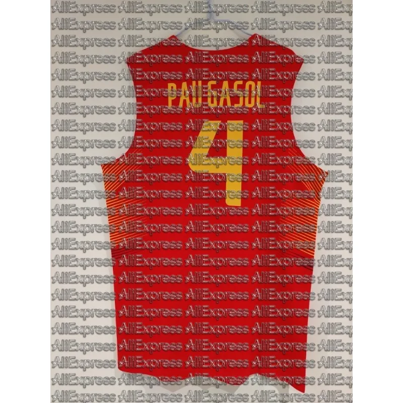 FIBA Camiseta del equipo nacional de baloncesto número 4, uniforme de baloncesto para fanáticos del campeonato europeo, ropa estampada de secado rápido