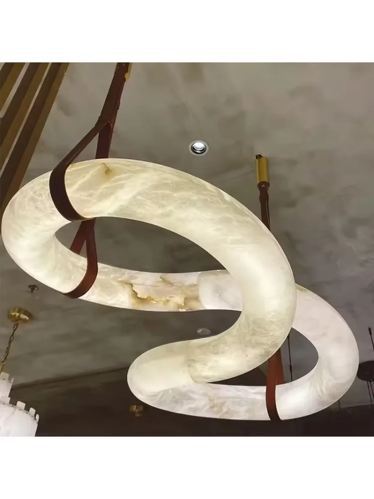 Light Emitting Diode Villa Lighting Chandelier, Indoor Ring Chandelier