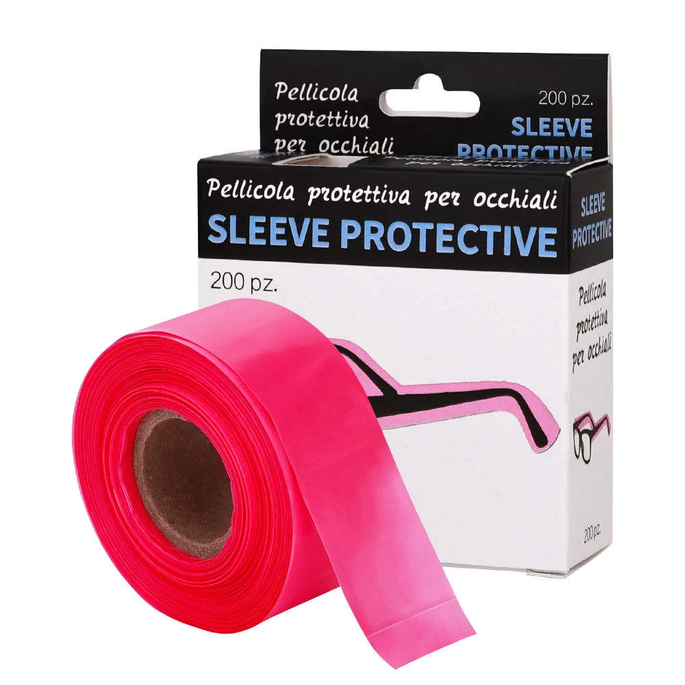 Waterproof Disposable Eyeglass Temple Covers 200Pcs Anti‑Chemical Glasses Leg Sleeves For Hair Coloring Perming Salon