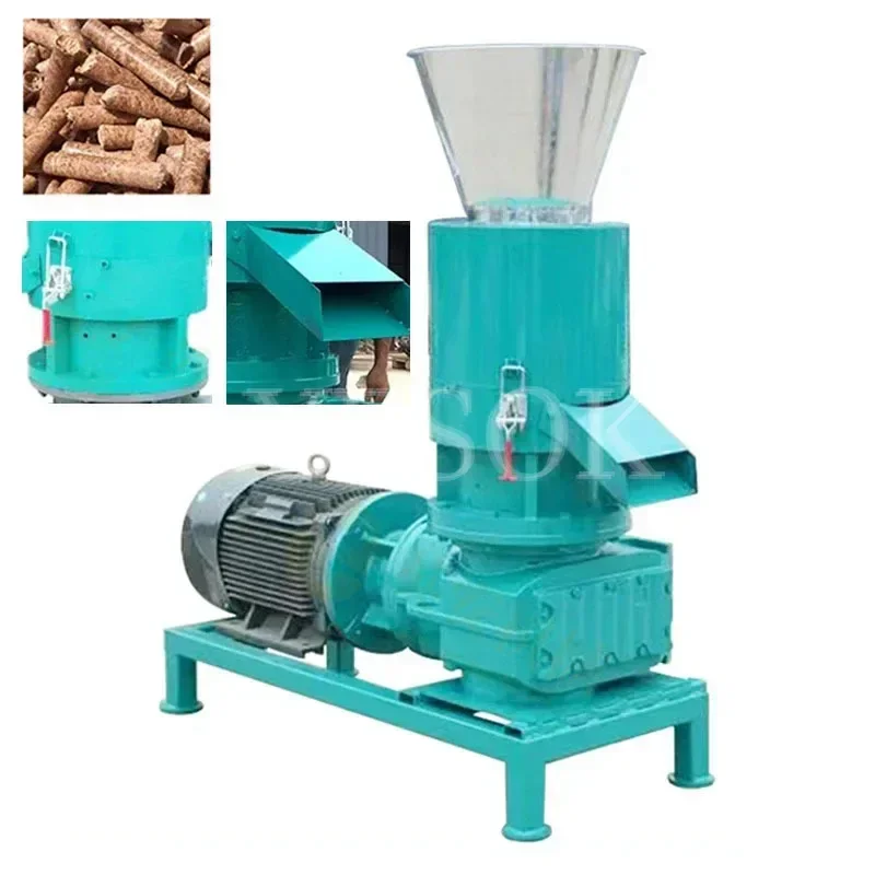 Sawdust Biomass Pellet Machine Branch Fuel Pellet Machine Small Household Multifunctional Sawdust Fuel Granulation Equipment