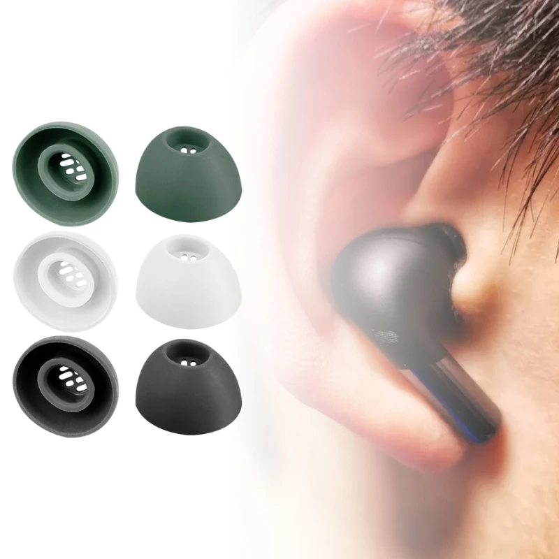 3 Pairs Silicone Ear Tips Earplugs for OnePlus Buds Pro 2 Headphones Comfortable Replacement Buds Small, Medium, Large - view 5