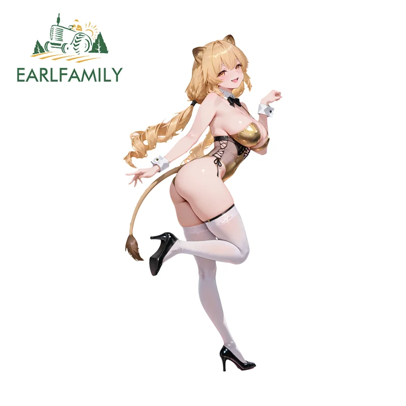 EARLFAMILY Snowbreak Furry Girl Sex Car Stickers Amusing Eye-Catching Scooter Decals Suitable for Auto PVC Racing Drifting