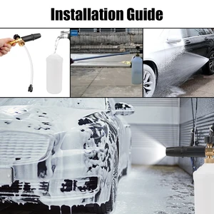 Hochdruckauto -Waschpistolendüse, Sprühshampoo, Schneeschaumgenerator, einstellbarer Speer, Karcher K Air, Makita, Daewoo, 1 L 10 Hauptverkaufshampoozeira für Auto - №10
