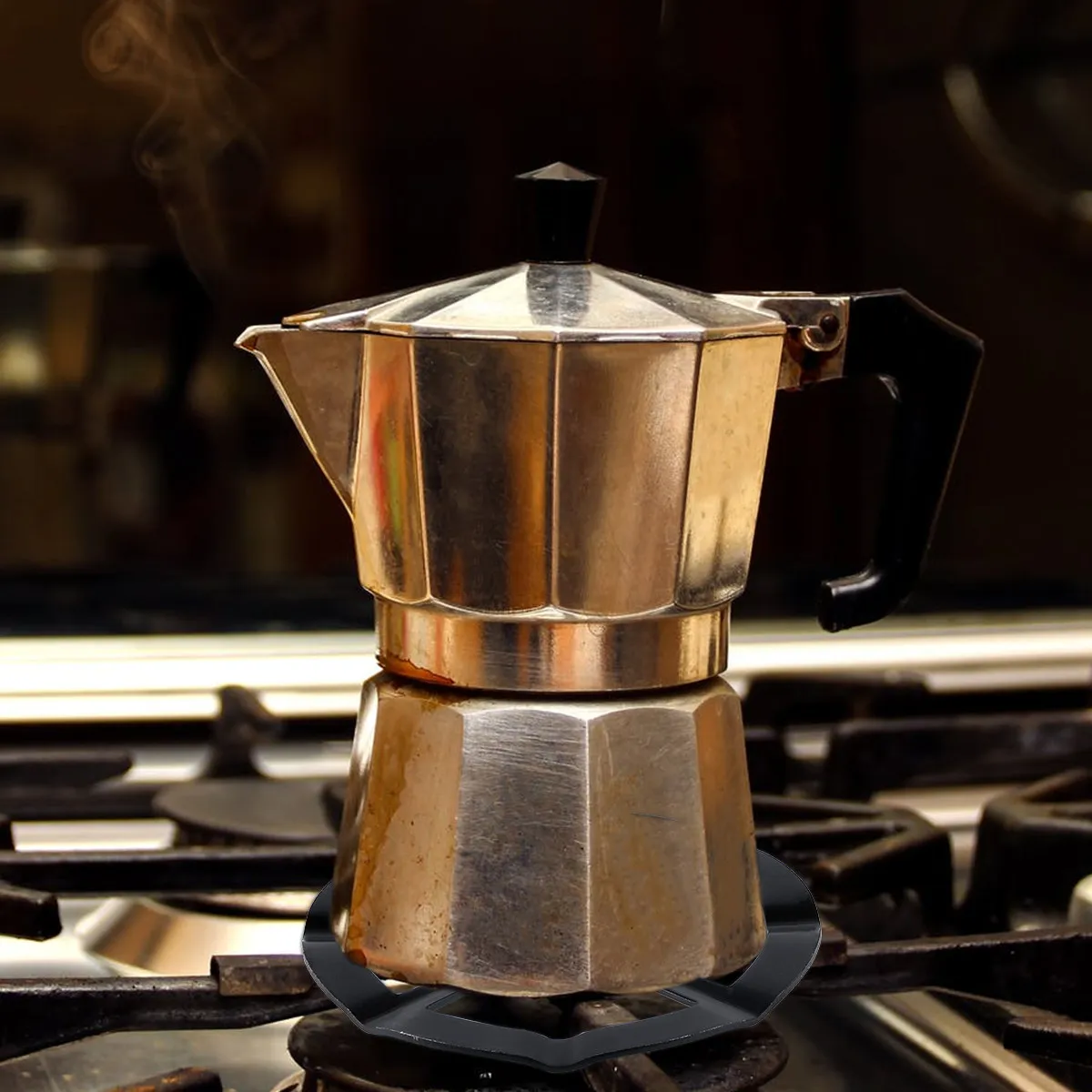 Pot Stove Stand Coffee Pot Holder Iron Gas Range Burner Grate Gas Hob Rack High Temperature Resistance Oil