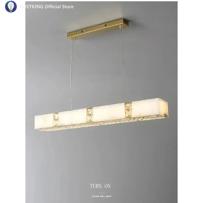 

Modern Creative Mixed Natural Marble Chandelier Led Lighting Luxury Living Room Decoration Lamps For Chandelier