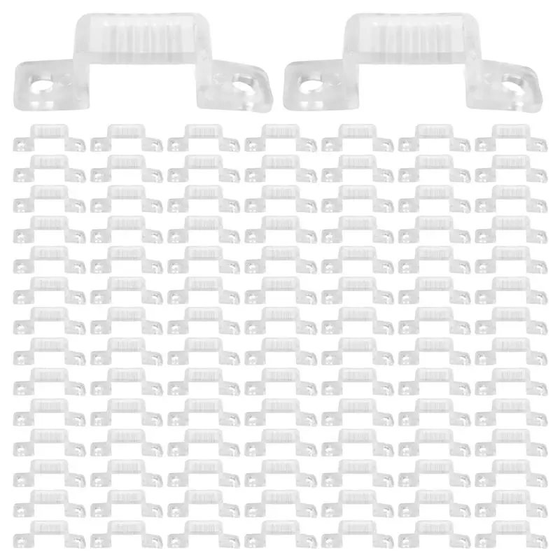 A98E-Led Light Strip Mounting Clip 5730 / 2835 / 5050 Mounting Holder Translucent Snap (Width 14Mm, 100 Pieces / Package)