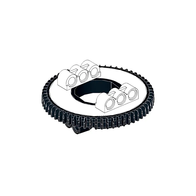 100Pcs 18938 18939 Building Blocks Gears Technical Turntable Parts Rotating Platform MOC Compatible With 18938 18939Kids Toys