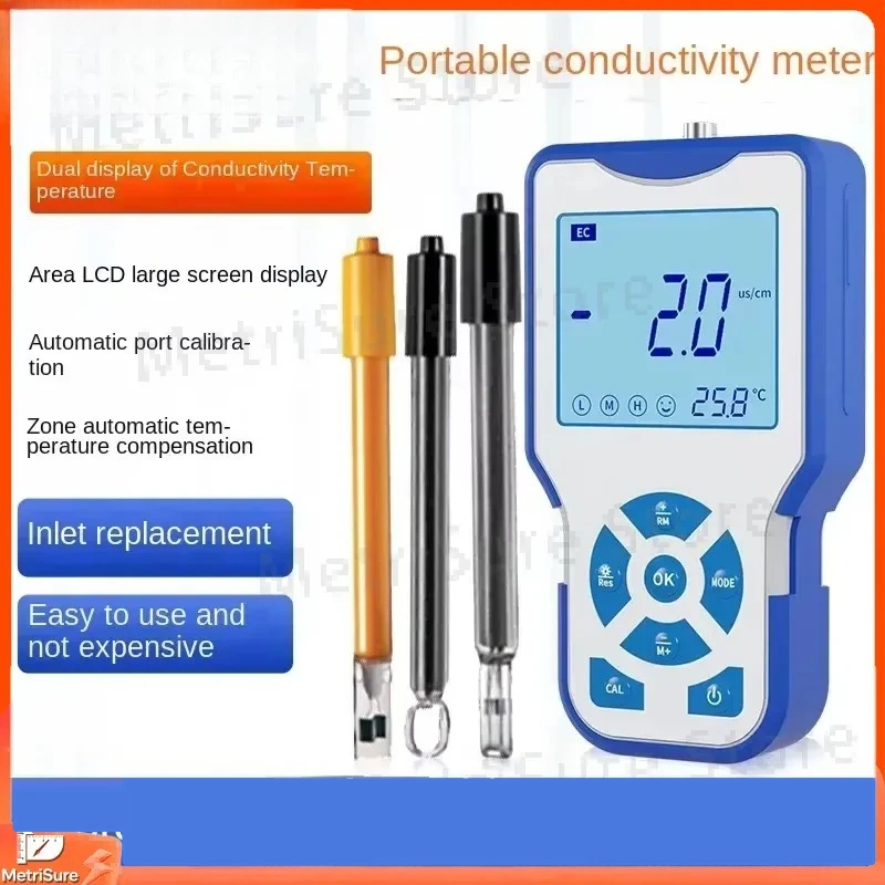 Portable Pen-Type Conductivity Meter TDS Tester Water Quality Hardness Analyzer for Industrial Lab Home Use High Precision
