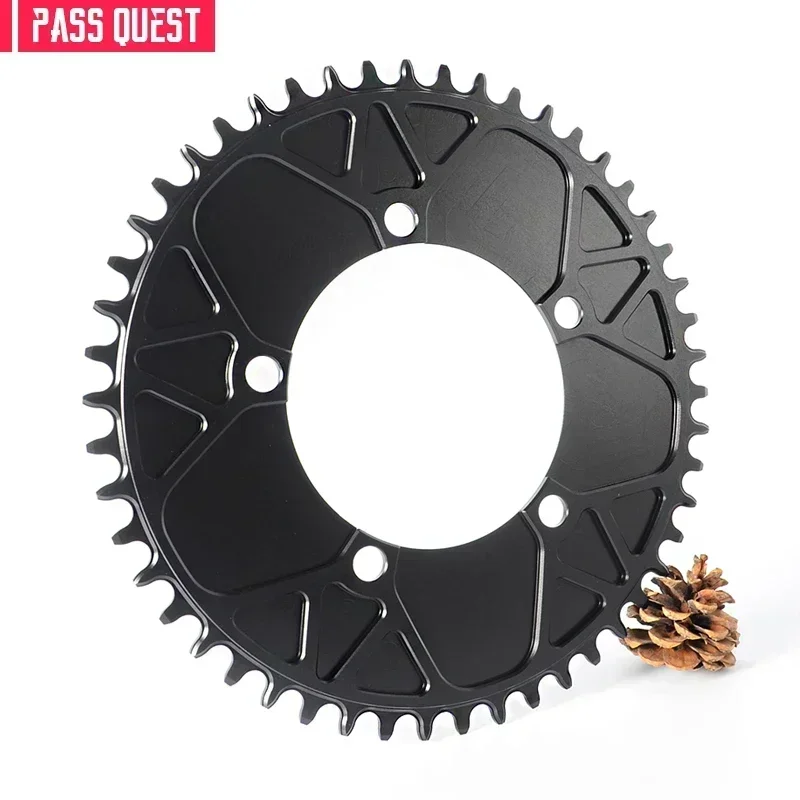 Pass Quest 110 / 5 BCD 110BCD Round/Oval Road Bike Narrow Wide Chainring 42T-58T Bike Chainwheel for 3550  APEX  RED