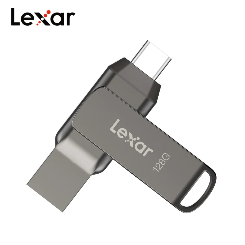 Lexar JumpDrive Dual Drive D400 USB 3.1 Type C 256GB 128GB 64GB 32GB Memory Stick USB Type A/C Flash Disk U Stick For Mac/PC