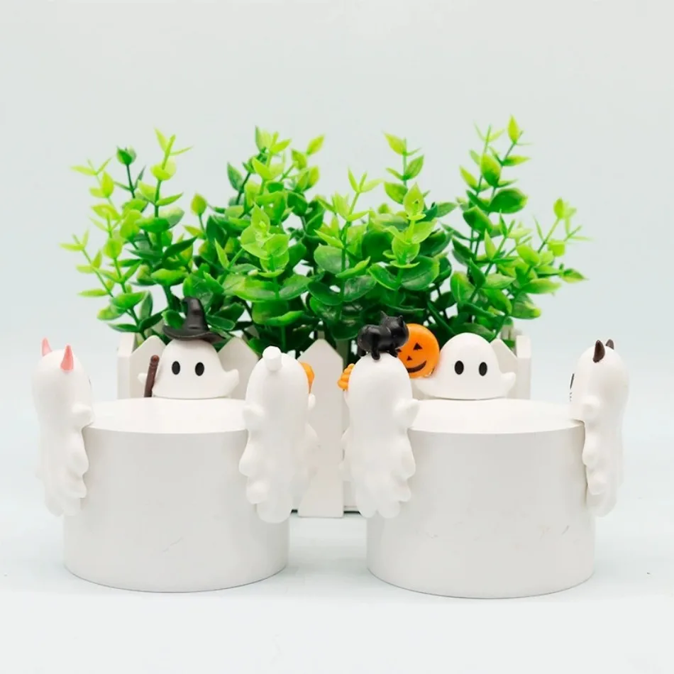 Sunny anjo série halloween ghostees fantasma caixa cega boneca na moda carro ornamentos do telefone móvel brinquedo das crianças presente de halloween