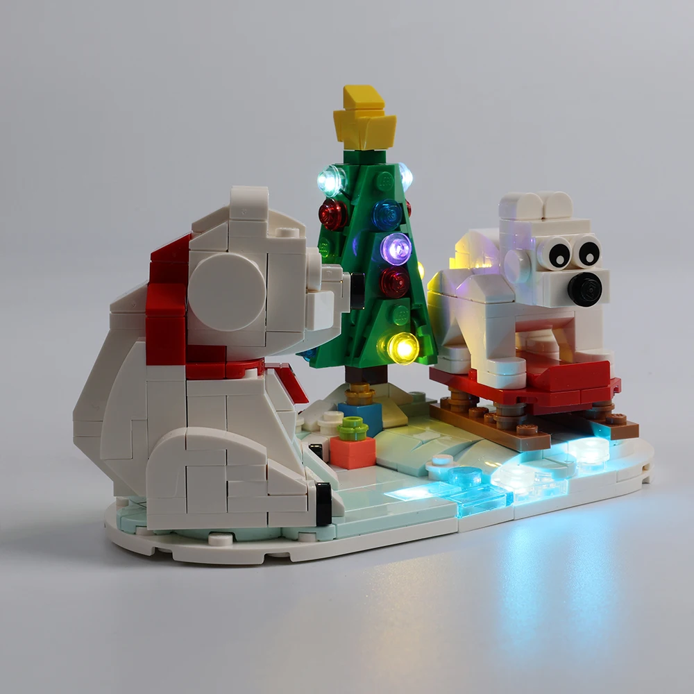 LED Light Kit For 40571 Winter Polar Bears Model Only Lighting Set Not include Blocks