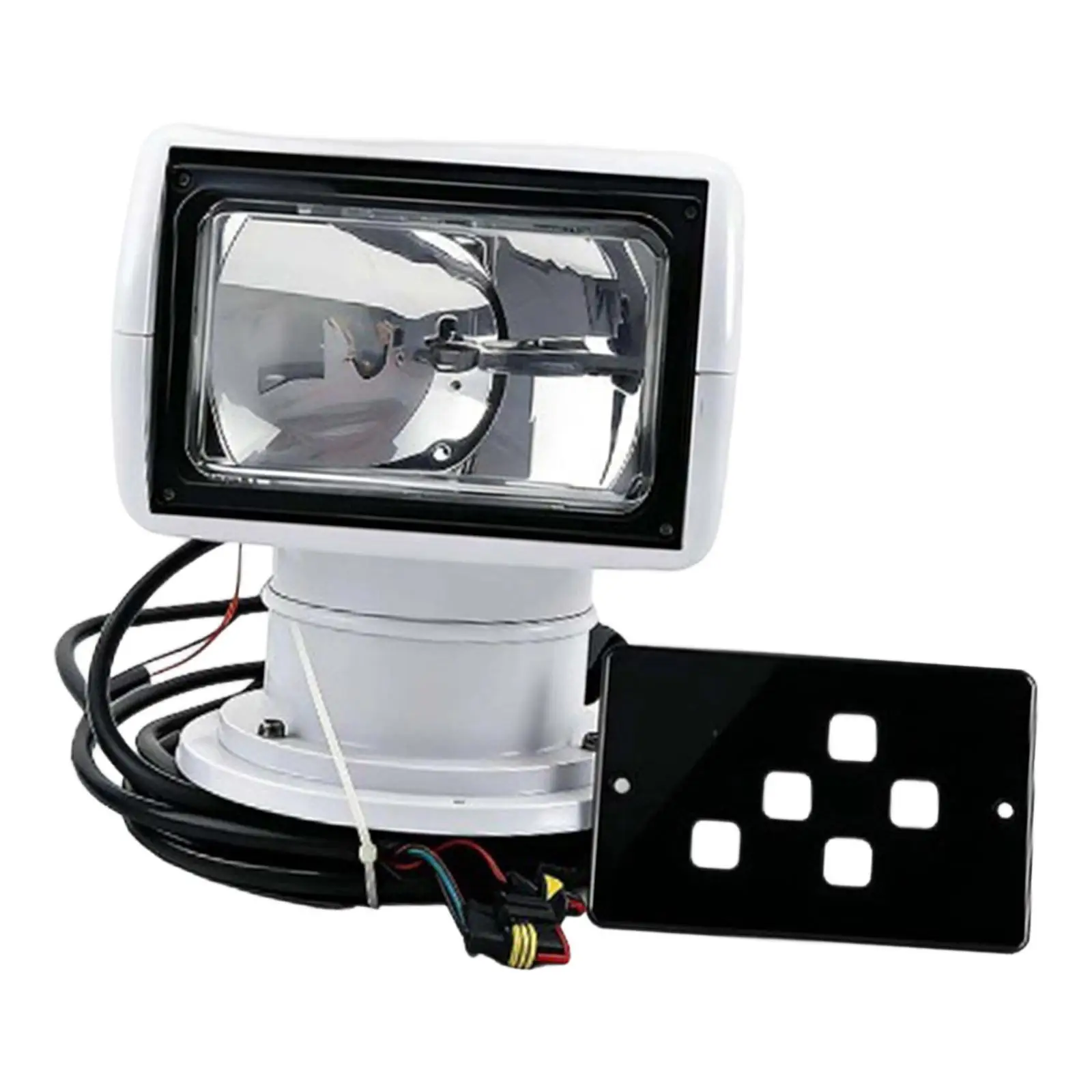 

Boat Navigation Spotlights Durable PVC 12V 100W Rotatable High Performance Searchlight for Fishing and Cruising